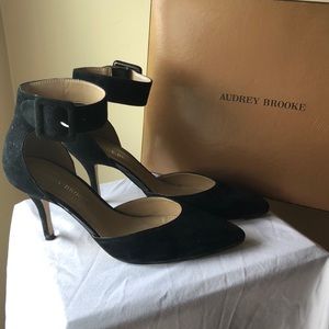 Audrey Brooke Black Suede Abhylda Pump